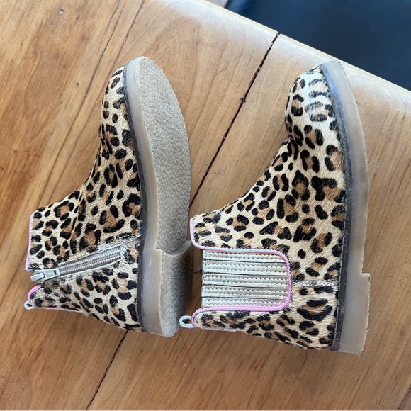 Girls leopard mini Boden Chelsea boot - Picture 3 of 4